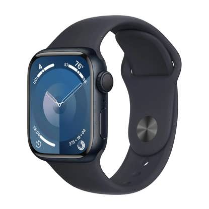 تصویر از اپل واچ سری 9 مدل 45 میلی متری با بند سیلیکونی Apple Watch Series 9 45mm Aluminum Silicone Sport Band