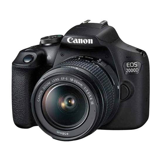 تصویر از دوربین عکاسی کانن مدل EOS 2000D با لنز EF-S 18-55 III میلی متر EOS 2000D EF-S 18-55mm III Camera Bundle