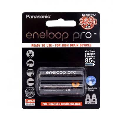 تصویر از باتری قلمی قابل شارژ پاناسونیک مدل Eneloop Pro BK-3HCDE